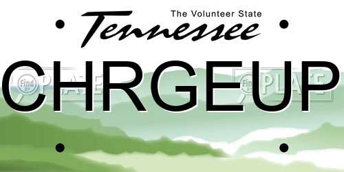 CHRGEUP Tennessee License Plate
