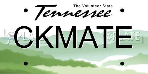 CKMATE Tennessee License Plate