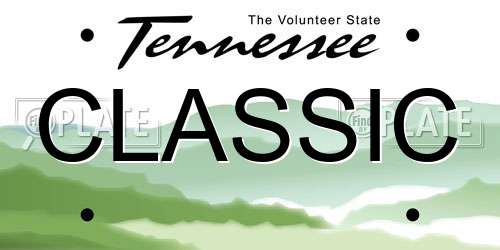 CLASSIC Tennessee License Plate