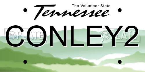 CONLEY2 Tennessee License Plate
