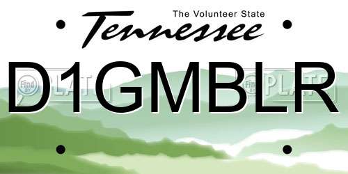 D1GMBLR Tennessee License Plate