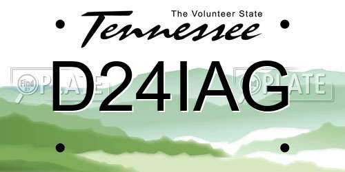 D24IAG Tennessee License Plate