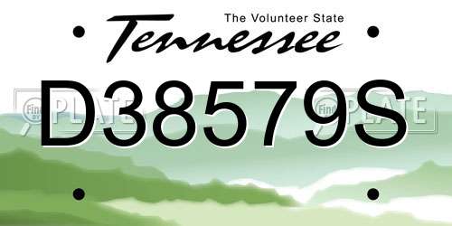 D38579S Tennessee License Plate