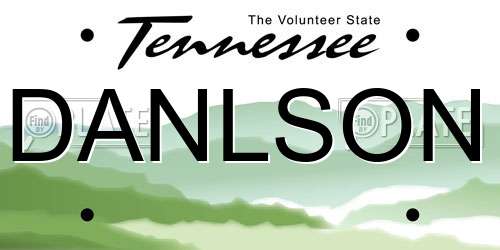 DANLSON Tennessee License Plate