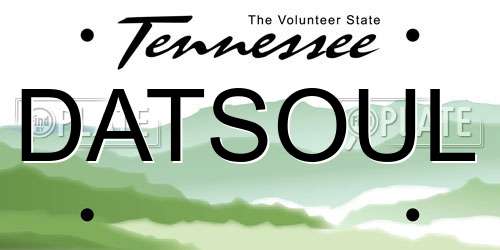 DATSOUL Tennessee License Plate