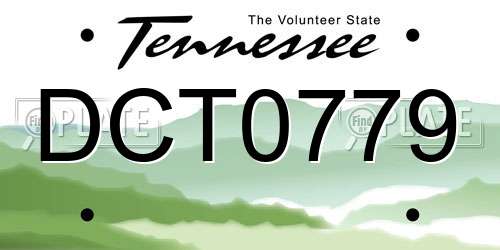 DCT0779 Tennessee License Plate