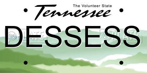 DESSESS Tennessee License Plate