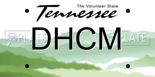 DHCM Tennessee License Plate