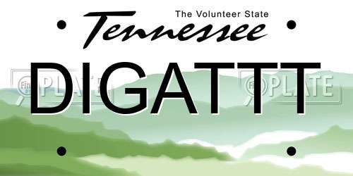 DIGATTT Tennessee License Plate