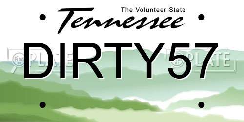 DIRTY57 Tennessee License Plate