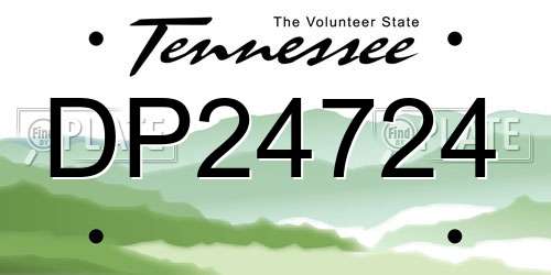 DP24724 Tennessee License Plate