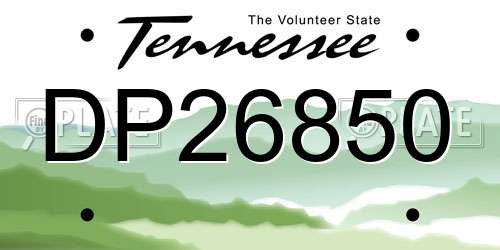DP26850 Tennessee License Plate