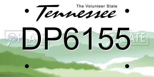 DP6155 Tennessee License Plate