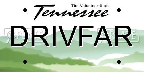 DRIVFAR Tennessee License Plate