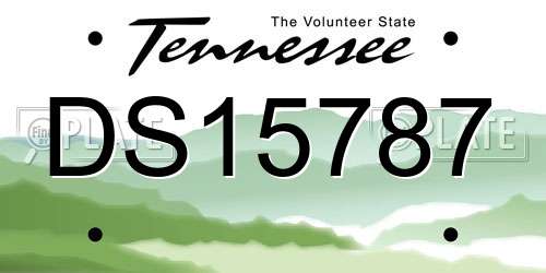 DS15787 Tennessee License Plate