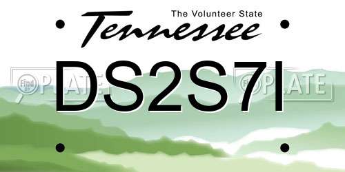 DS2S7I Tennessee License Plate