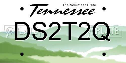 DS2T2Q Tennessee License Plate