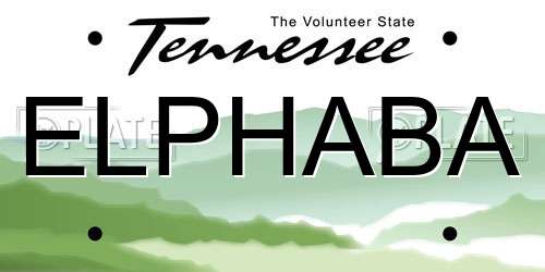 ELPHABA Tennessee License Plate