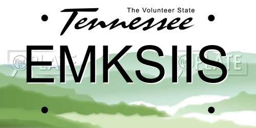 EMKSIIS Tennessee License Plate
