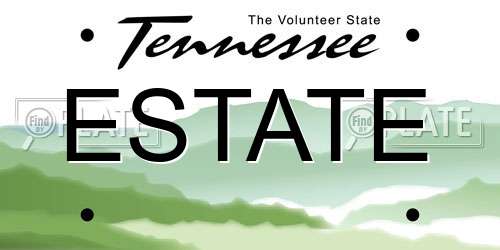 ESTATE Tennessee License Plate