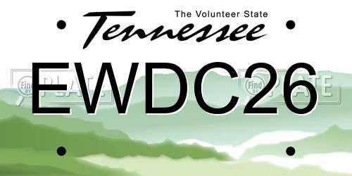EWDC26 Tennessee License Plate