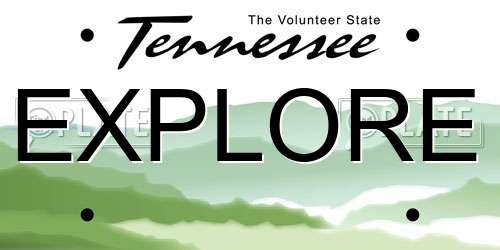 EXPLORE Tennessee License Plate