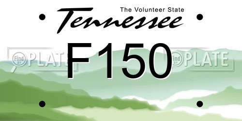 F150 Tennessee License Plate