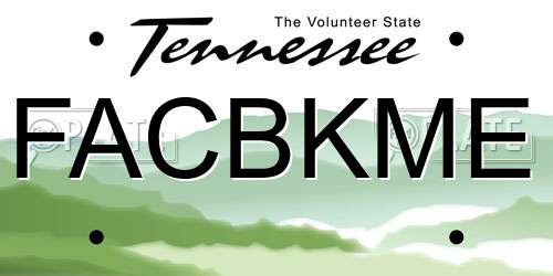 FACBKME Tennessee License Plate