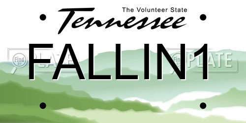 FALLIN1 Tennessee License Plate