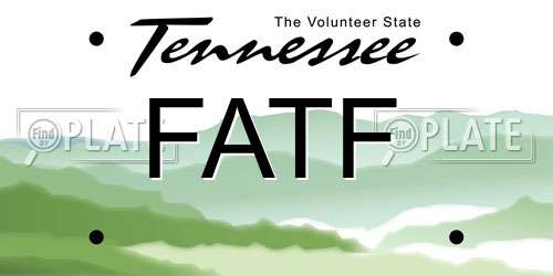 FATF Tennessee License Plate