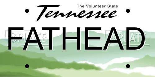 FATHEAD Tennessee License Plate