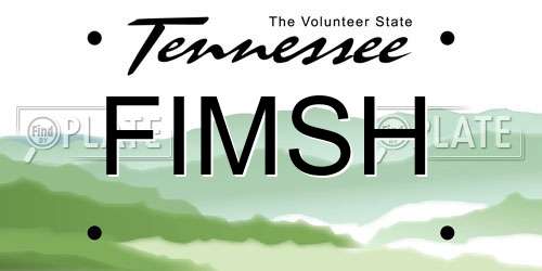 FIMSH Tennessee License Plate