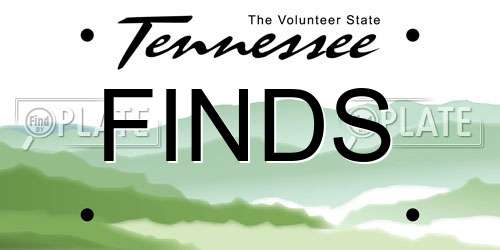 FINDS Tennessee License Plate