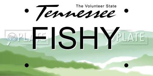 FISHY Tennessee License Plate