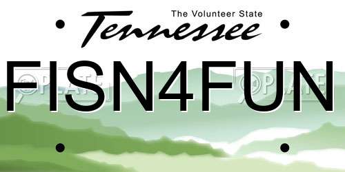 FISN4FUN Tennessee License Plate