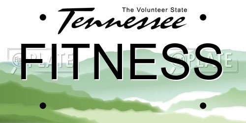 FITNESS Tennessee License Plate
