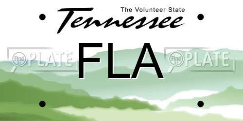 FLA Tennessee License Plate
