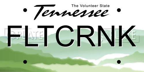 FLTCRNK Tennessee License Plate