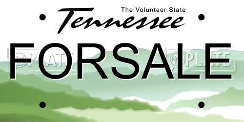 FORSALE Tennessee License Plate