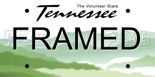FRAMED Tennessee License Plate
