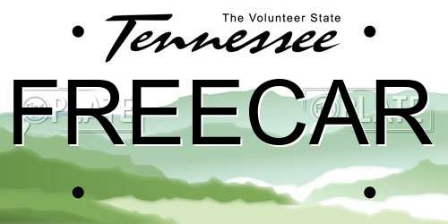FREECAR Tennessee License Plate