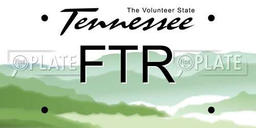 FTR Tennessee License Plate