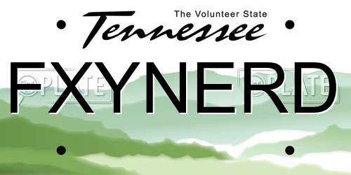 FXYNERD Tennessee License Plate