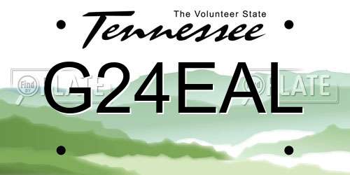 G24EAL Tennessee License Plate