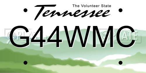 G44WMC Tennessee License Plate