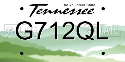G712QL Tennessee License Plate