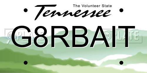 G8RBAIT Tennessee License Plate