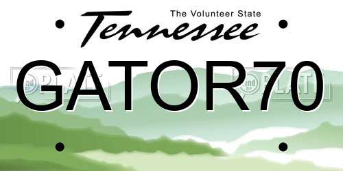 GATOR70 Tennessee License Plate