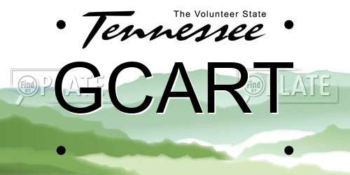 GCART Tennessee License Plate