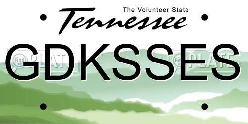 GDKSSES Tennessee License Plate